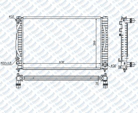 16-3901B Su Radyatoru Brazing Skoda Superb (3u4) 2.5 Tdi - 2.8 M-T 2002-2010 / Vw Passat (3b3) 2.5 Tdi - 2.8 Vr6 M-T 2005-2005